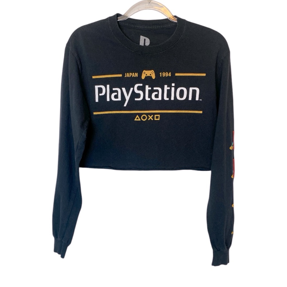 PlayStation Cropped Long Sleeve Tee Shirt